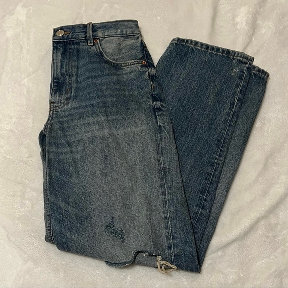 Zara New Daddy distressed Ankle jeans - Picture 2 of 6